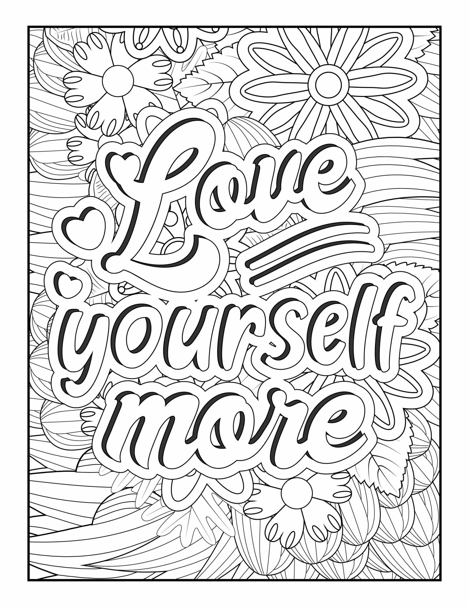 Positive Expression For Adults: 11 Free Printable Coloring Quote Pages ...