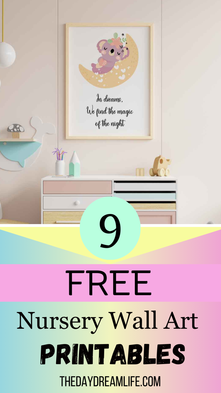 9 Free Printable Nursery Wall Art Prints