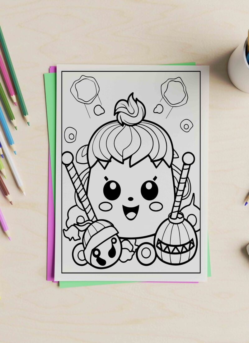 17 Free Halloween Kawaii Coloring Pages For The Spooky Season.