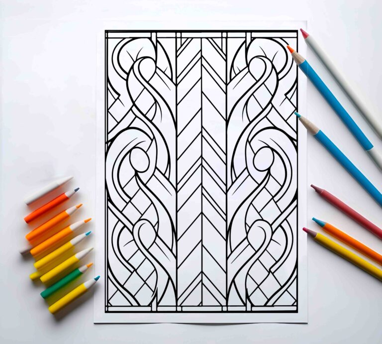 16 Free Aesthetic Coloring Pages For Relaxation.