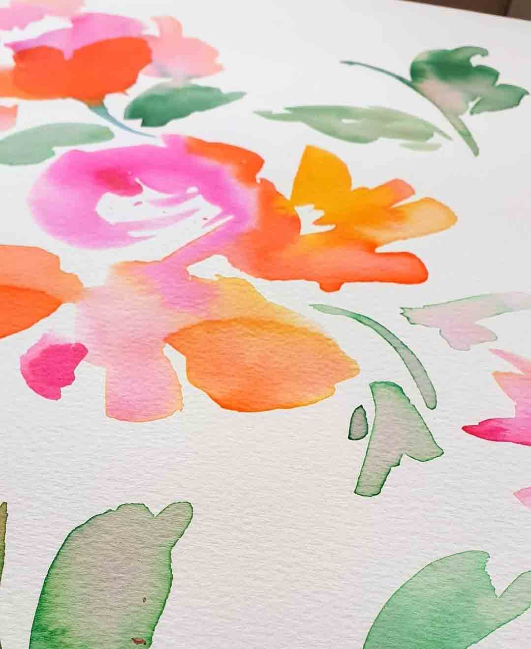 17 Loose Watercolor Flower To Inspire