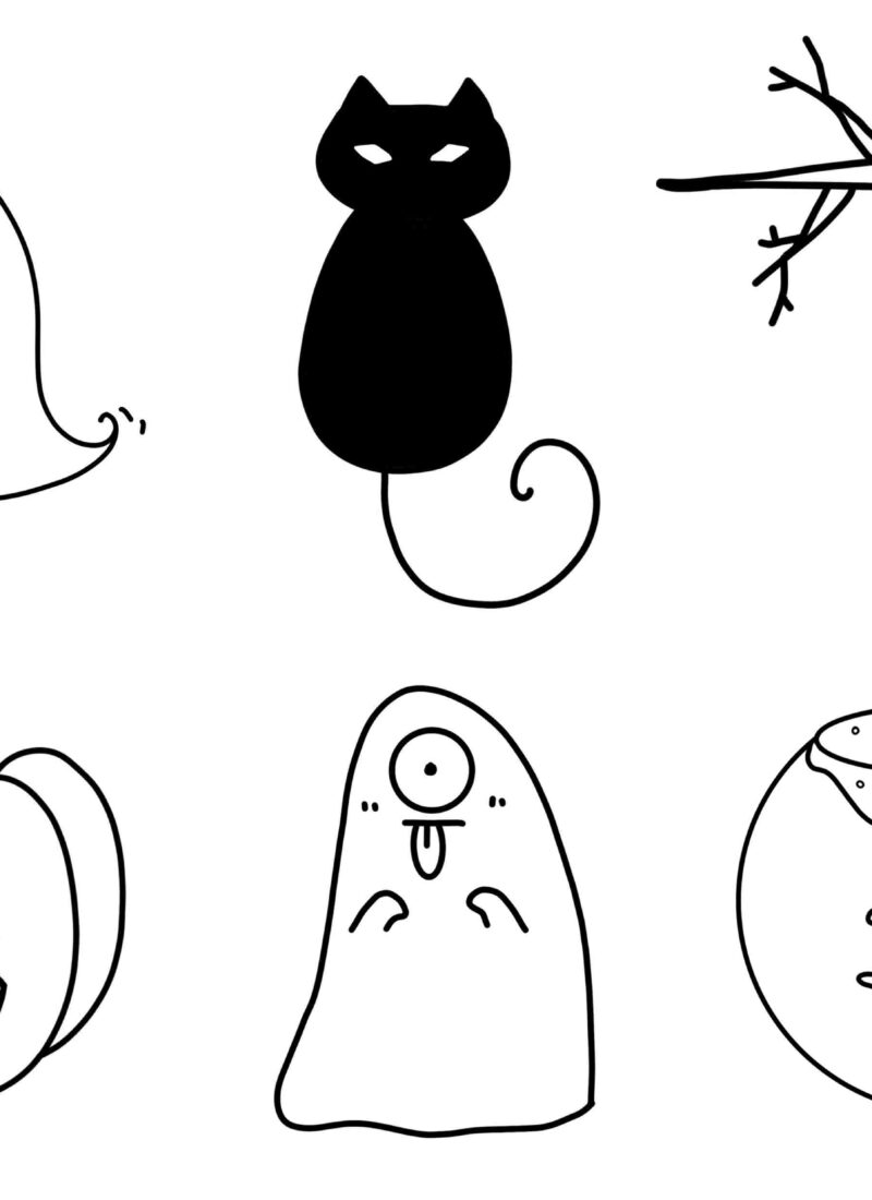 20 Cute And Easy Halloween Drawing Ideas.